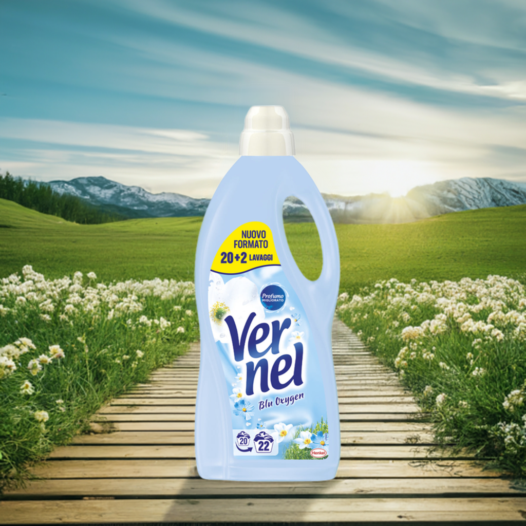 Vernel ammorbidente blu oxygen 20+2 lavaggi