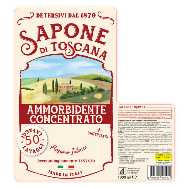 Sapone di Toscana ammorbidente concentrato 42 lavaggi profumo intenso