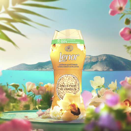 Lenor perle profumo di bucato oro & fiori di vaniglia 210 grammi